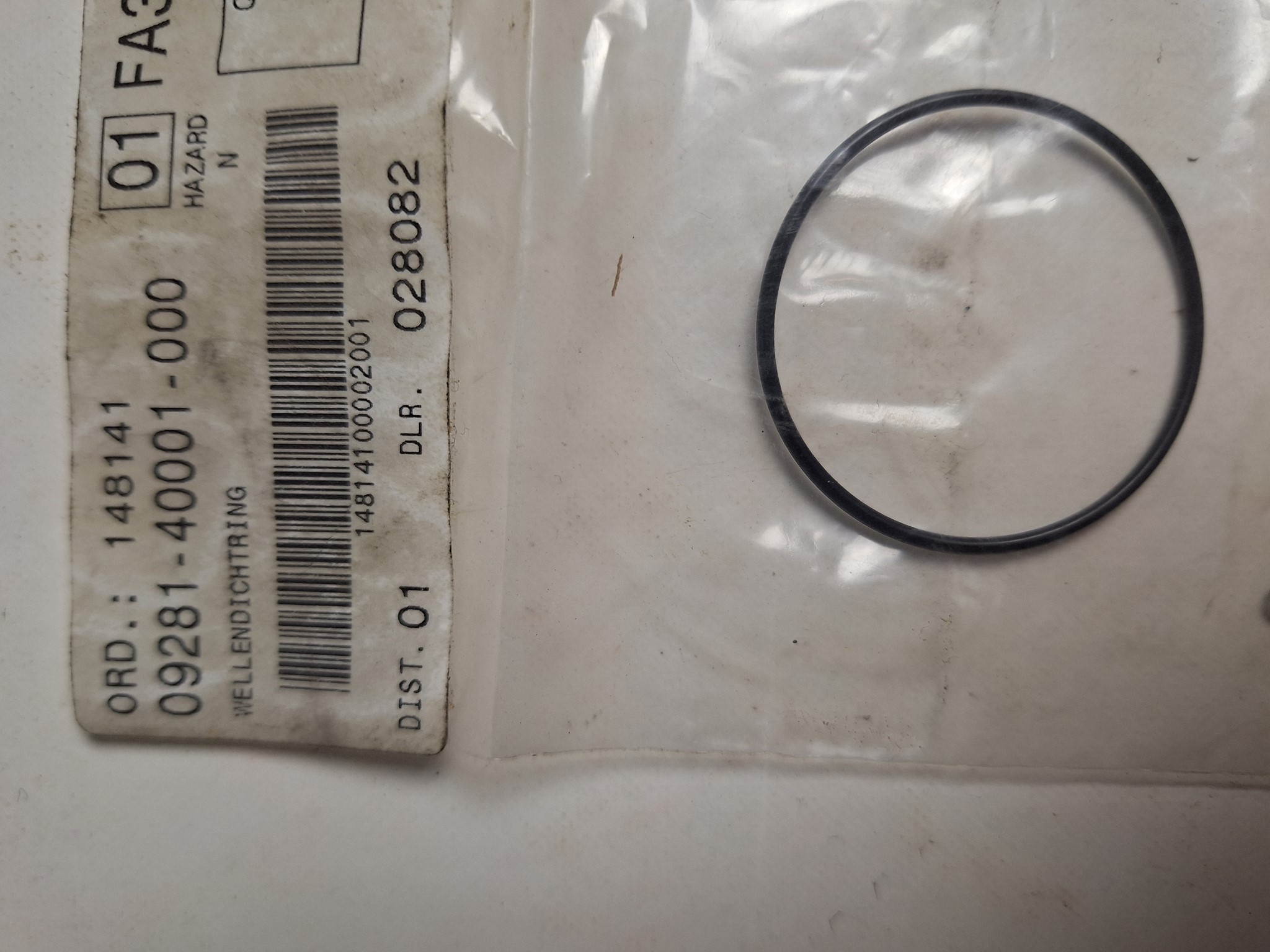 Picture of SUZUKI WELLENDICHTRING 09281-40001